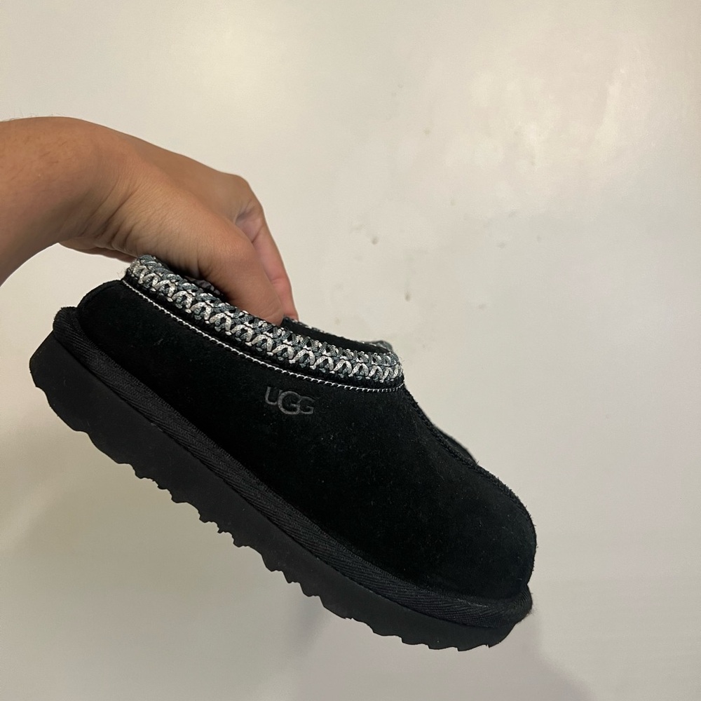 UGG Black Suede Slip-On Shoes